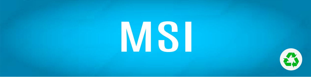 Componentes, repuestos, piezas recuperadas para Ordenadores Portátiles de la marca MSI.