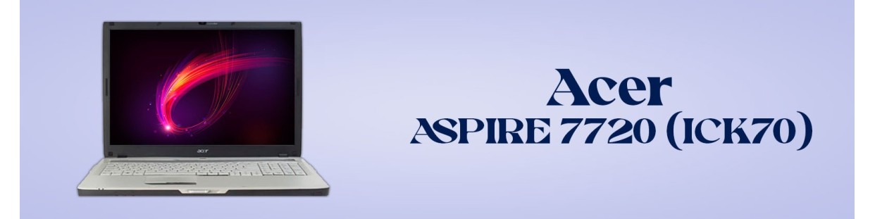 Componentes, repuestos, piezas recuperadas para Ordenador Portátil de la marca Acer, modelo Aspire 7720 (ICK70).