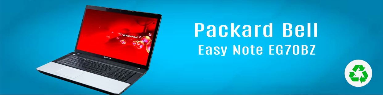 Componentes, repuestos, piezas recuperadas para Ordenador Portátil de la marca Packard Bell, modelo Easy Note EG70BZ.