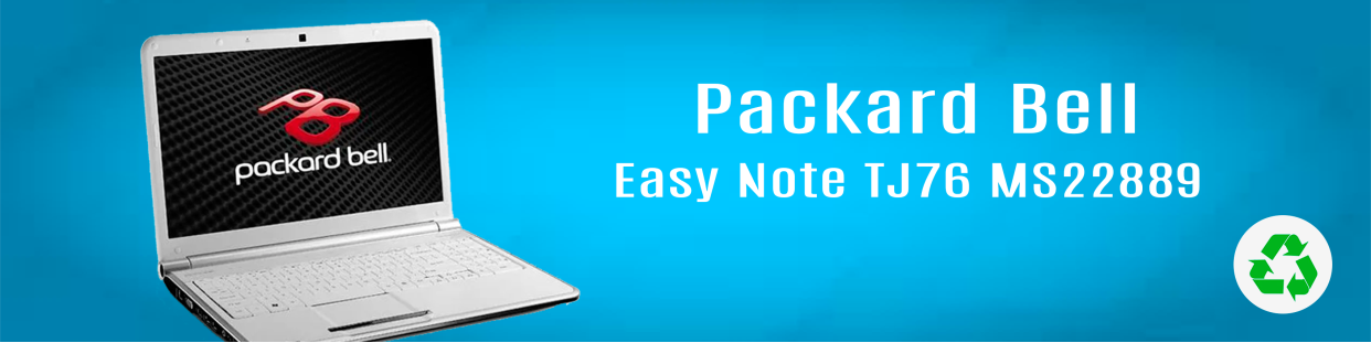 Componentes, repuestos, piezas recuperadas para Ordenador Portátil de la marca Packard Bell, modelo Easy Note TJ76 MS22889.