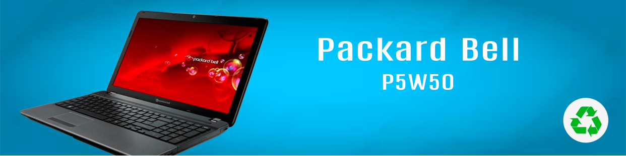 Componentes, repuestos, piezas recuperadas para Ordenador Portátil de la marca Packard Bell, modelo P5W50.