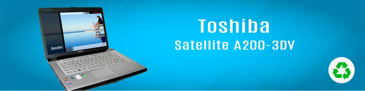 Componentes, repuestos, piezas recuperadas para Ordenador Portátil de la marca Toshiba, modelo Satellite A200-3DY.
