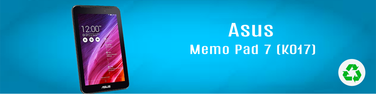 Componentes, repuestos, piezas recuperadas para Tablet de la marca Asus, modelo  Memo Pad 7 (K017)