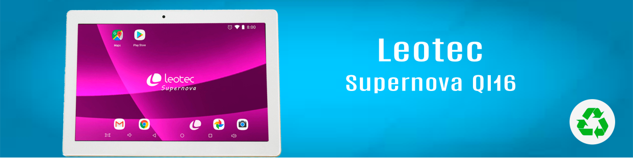Componentes, repuestos, piezas recuperadas para Tablet de la marca Leotec, modelo Supernova QI16.