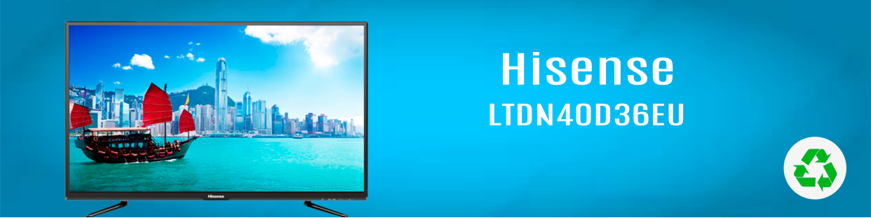 Componentes, repuestos, piezas recuperadas para Televisores (TV) de la marca Hisense, modelo LTDN40D36EU.