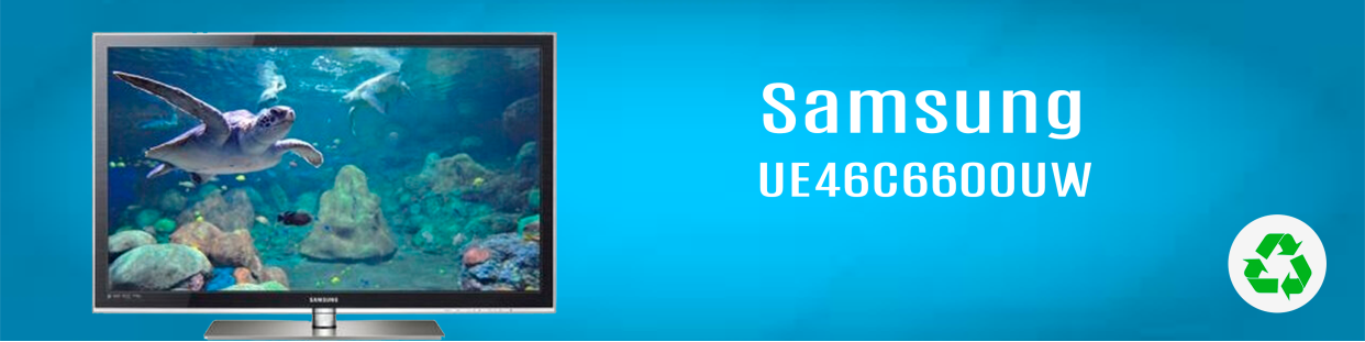 Componentes, repuestos, piezas recuperadas para Televisores (TV) de la marca Samsung, modelo UE46C6600UW.