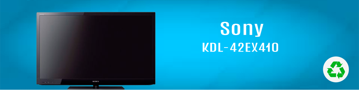 Componentes, repuestos, piezas recuperadas para Televisores (TV) de la marca Sony, modelo KDL-42EX410.
