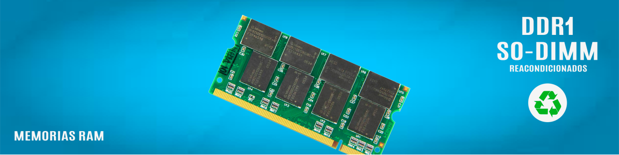 Memorias RAM DDR1 SO-DIMM Reacondicionadas