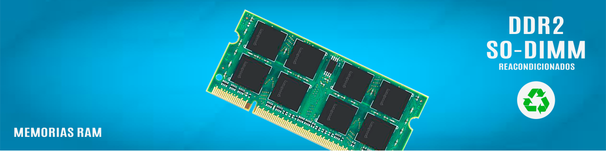 Memorias RAM DDR2 SO-DIMM Reacondicionadas