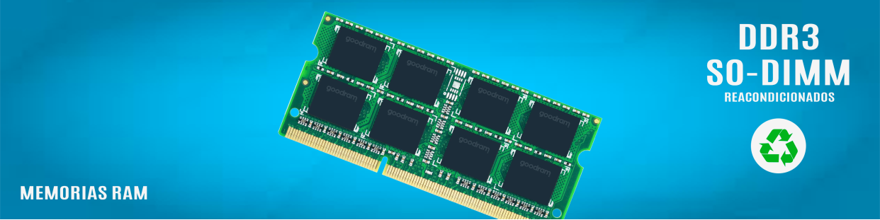 Memorias RAM DDR3 SO-DIMM Reacondicionadas