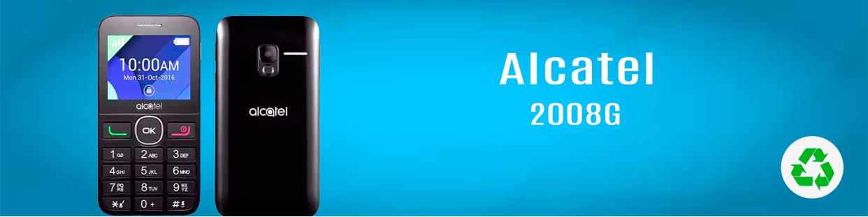 Componentes, repuestos, piezas recuperadas para Teléfonos Móviles de la marca Alcatel, modelo 2008G.