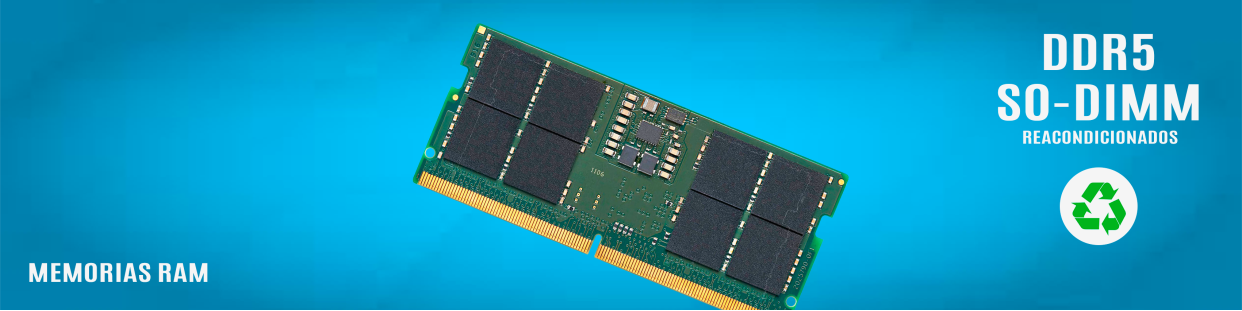 Memorias RAM DDR5 SO-DIMM Reacondicionadas