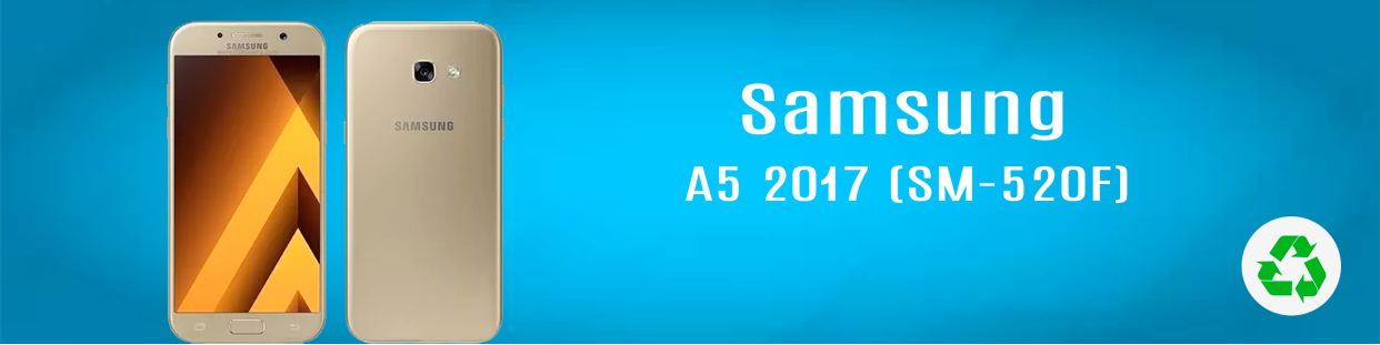 Componentes, repuestos, piezas recuperadas para Teléfonos Móviles de la marca Samsung, modelo A5 2017 (SM-520F).