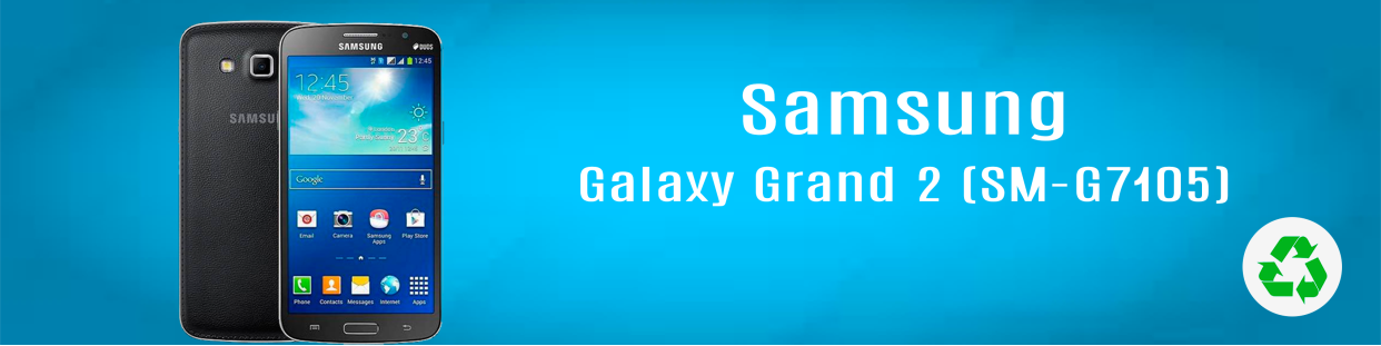 Componentes, repuestos, piezas recuperadas para Teléfonos Móviles de la marca Samsung, modelo Grand 2 (SM-G7105).