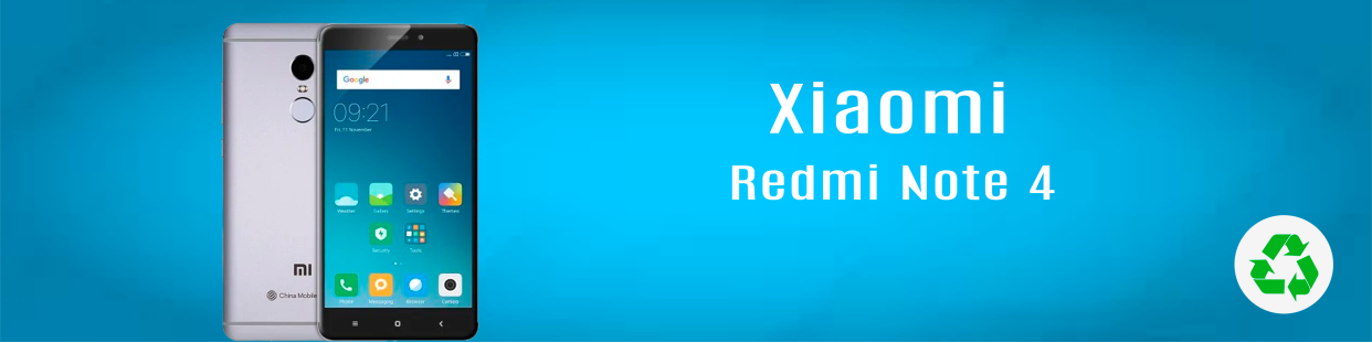 Componentes, repuestos, piezas recuperadas para Teléfonos Móviles de la marca Xiaomi, modelo Redmi Note 4.