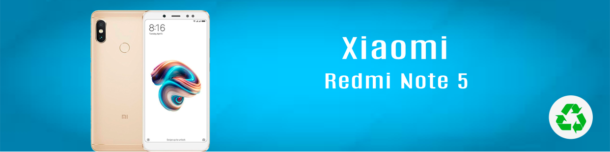 Componentes, repuestos, piezas recuperadas para Teléfonos Móviles de la marca Xiaomi, modelo Redmi Note 5.