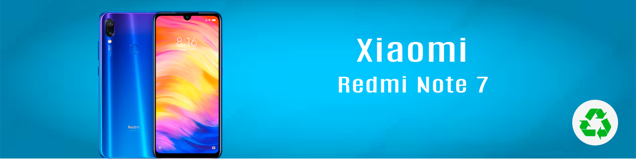 Componentes, repuestos, piezas recuperadas para Teléfonos Móviles de la marca Xiaomi, modelo Redmi Note 7.